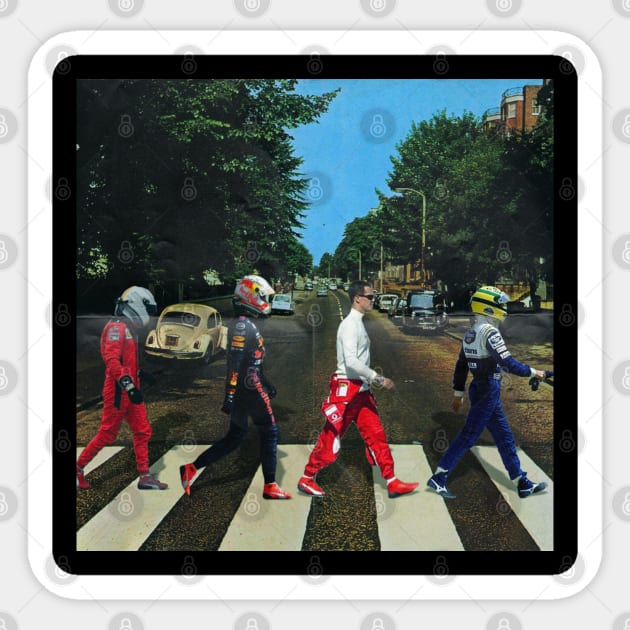 Abbey Road F1 Champions Sticker by Diego Medellín